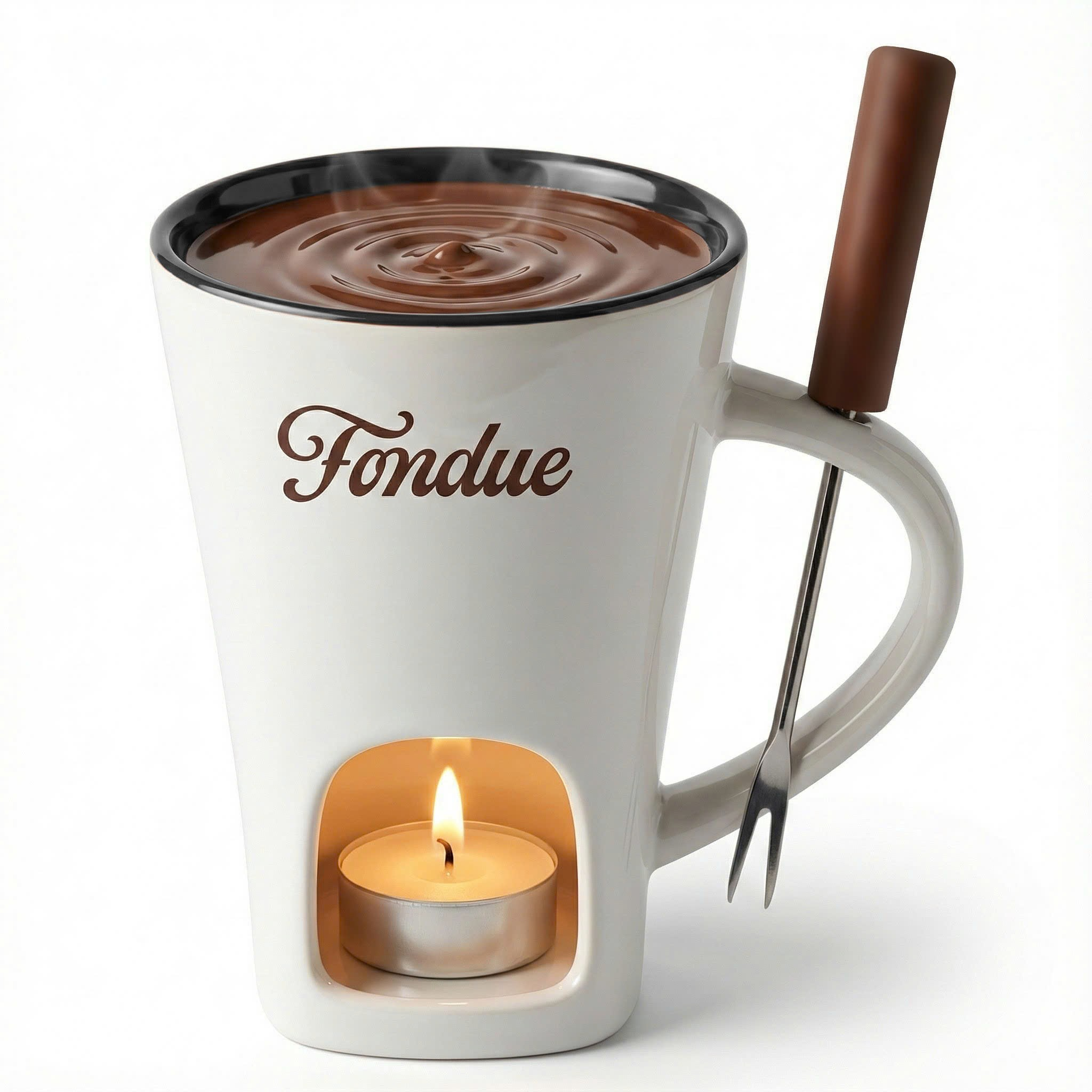 Chocolate Fondue Mug Ceramic Melting Mug