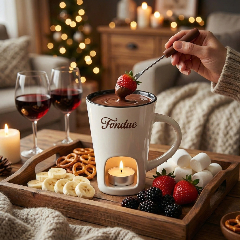 Chocolate Fondue Mug Ceramic Melting Mug